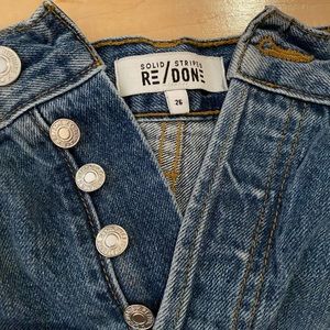 COPY - SOLID AND STRIPED X RE/DONE denim shorts